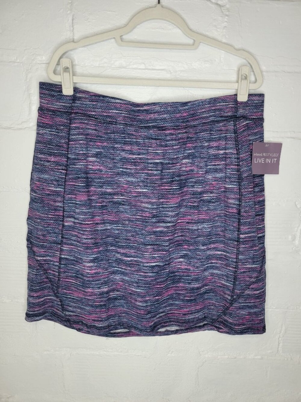 CJ Banks Women's Size 1X Skort Pull On Blue Purple